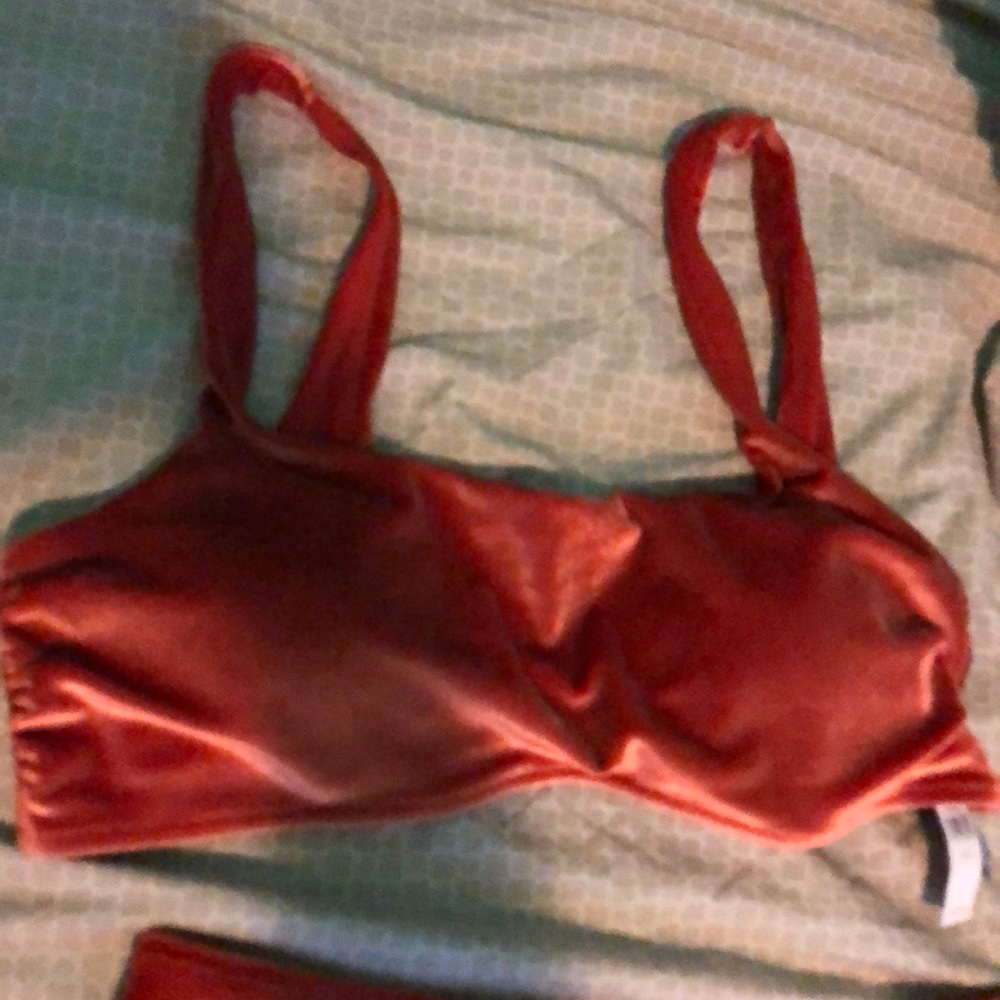 Velvet bikini top from American Eagle